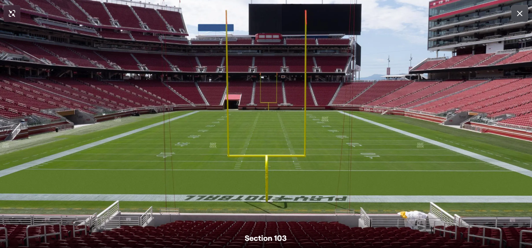 100 Level Endzone