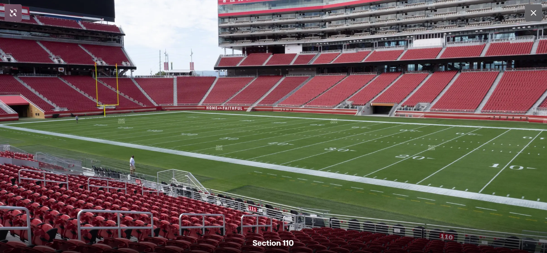 100 Level Sideline