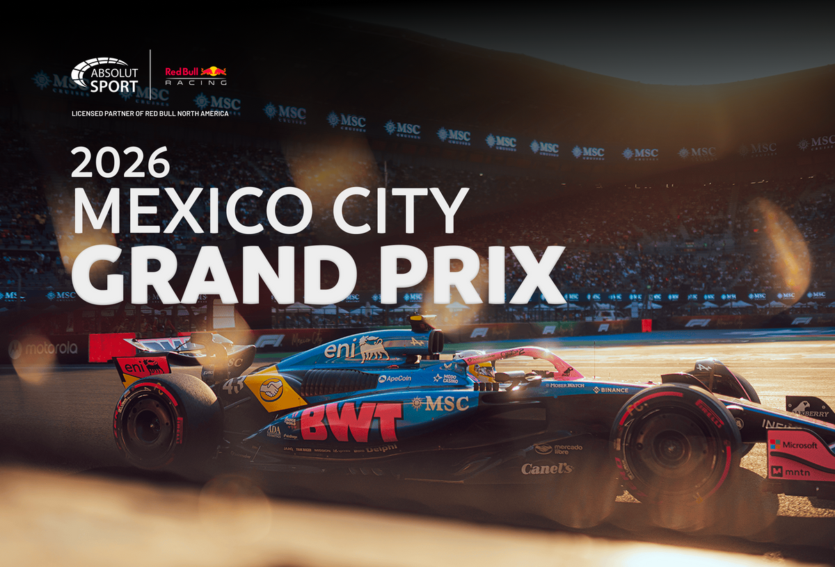 2026 Mexico City Grand Prix graphic with a Formula 1 car