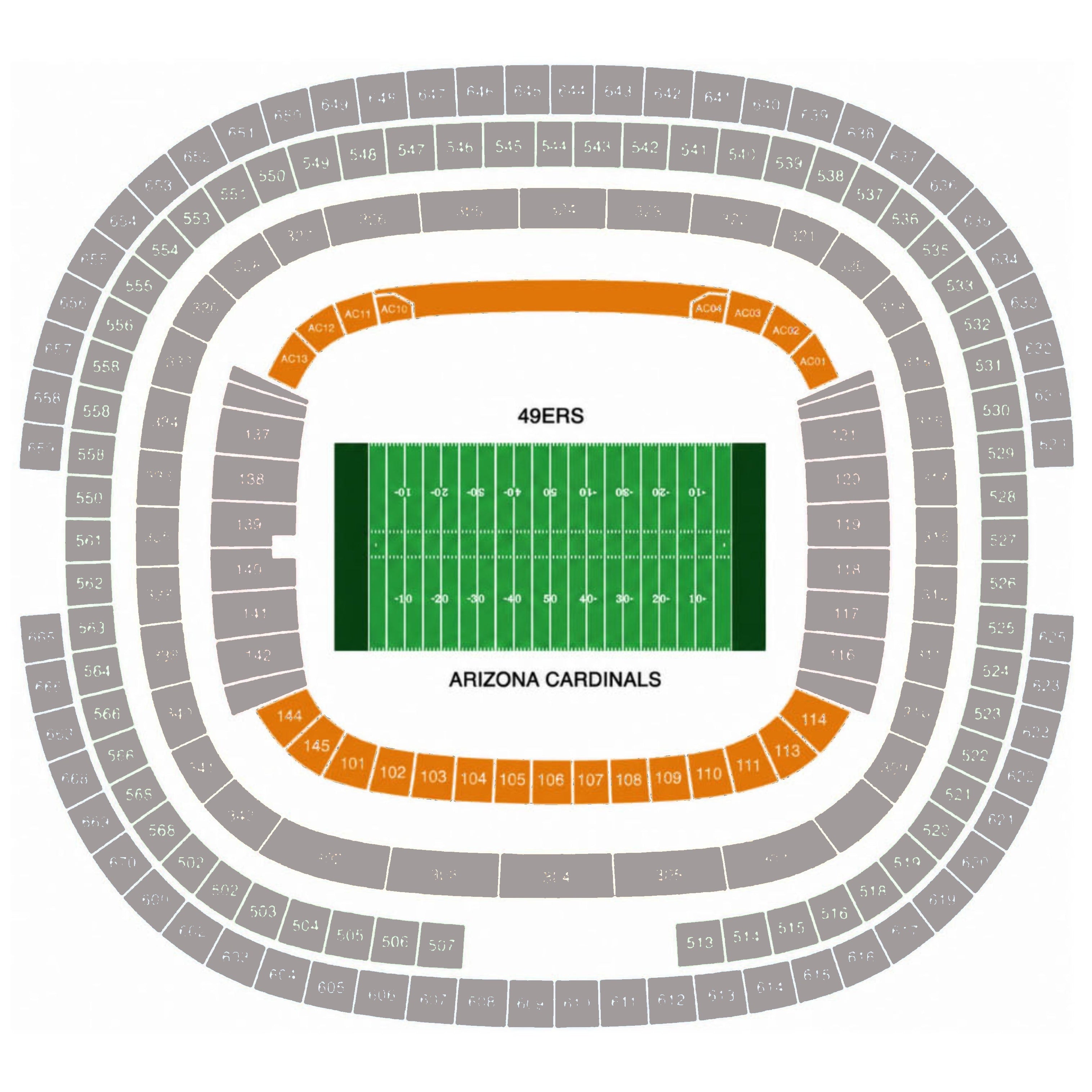 100 Level Sideline