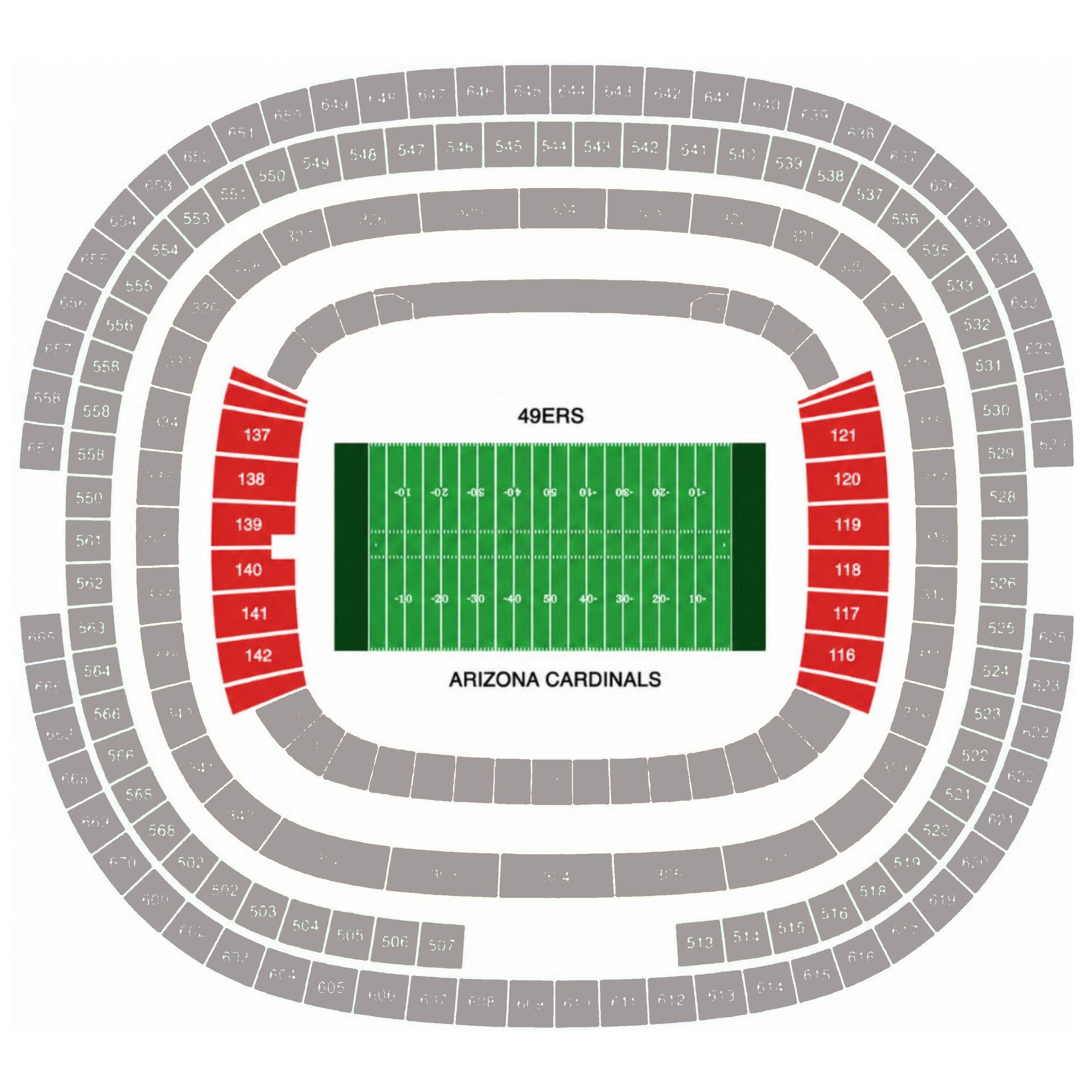100 Level Endzone